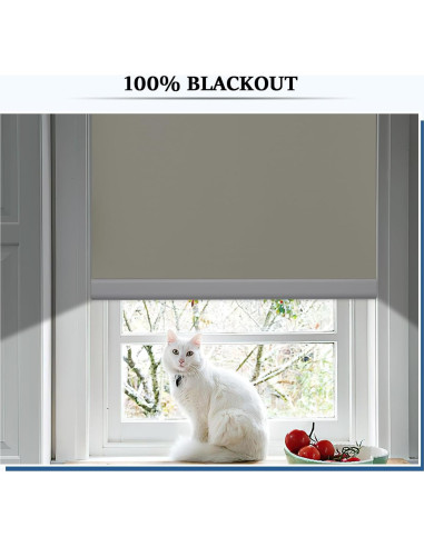 Persianas Motorizadas Grandekor Blackout 88.9x182.9 cm Blanco