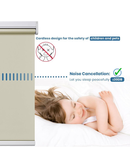 Persianas Motorizadas Grandekor Blackout 88.9x182.9 cm Blanco