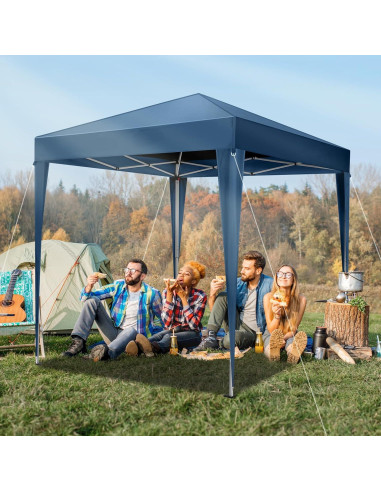 Carpa Pop Up VINGLI 1.98x1.98m Azul Resistente al Agua