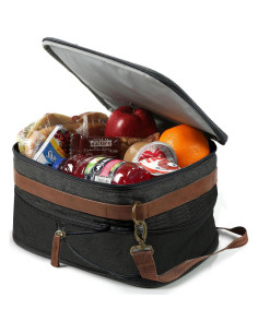 Bolsa de Almuerzo Expandible Arctic Zone Negra 7.65 kg Aislada 2