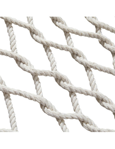 Hamaca Doble PNAEUT de Cuerda 4m Beige para 2 Personas