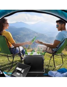 Nevera Portátil VINGLI 14QT Aislada Retro Negra para Camping 2