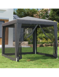 Carpa de Fiesta vidaXL 2.5x2.5m con 4 Paredes Laterales Malla 2