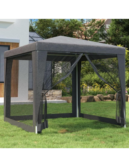 Carpa de Fiesta vidaXL 2.5x2.5m con 4 Paredes Laterales Malla