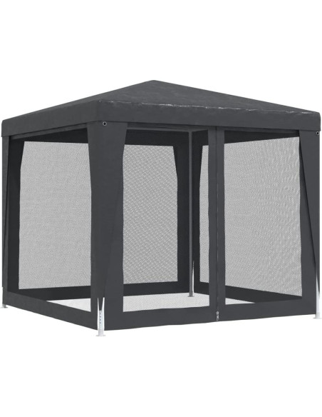 Carpa de Fiesta vidaXL 2.5x2.5m con 4 Paredes Laterales Malla