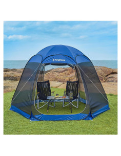 Carpa Pop Up KingCamp 3.05x3.05m para 4-6 Personas Azul