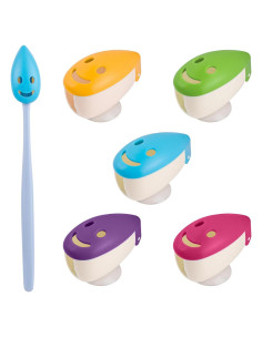 Funda de Cepillo de Dientes AUEAR 5 Colores con Ventosa