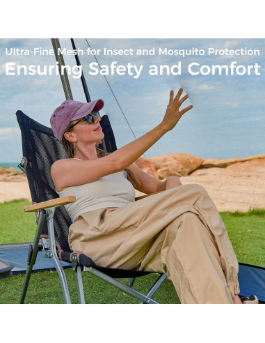 Carpa Pop Up KingCamp 3.05x3.05m para 4-6 Personas Azul