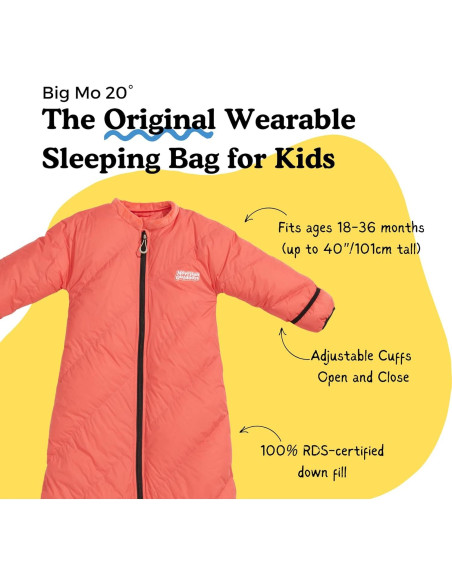 Saco de Dormir Big Mo 20 Morrison Outdoors Niños 18-36 Meses