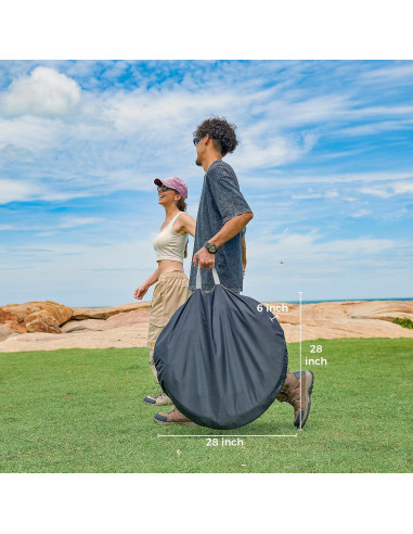 Carpa Pop Up KingCamp 3.05x3.05m para 4-6 Personas Azul