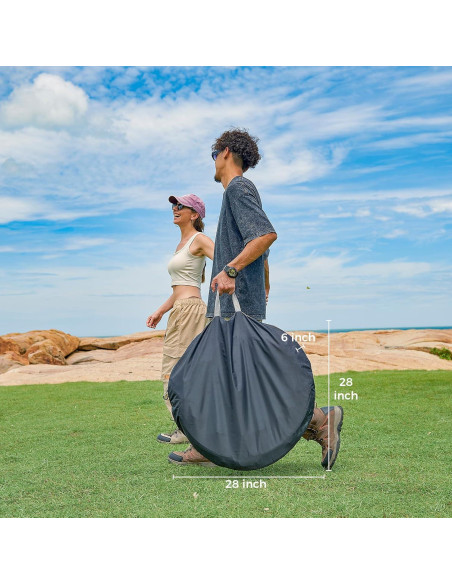 Carpa Pop Up KingCamp 3.05x3.05m para 4-6 Personas Azul