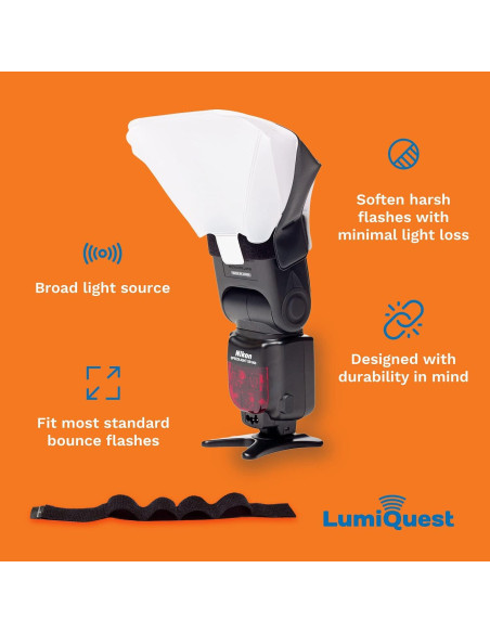 Difusor de Luz Frosted Ultrasoft LumiQuest con UltraStrap