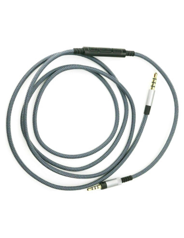 Cable de Auriculares ZEZEFUFU 1.2m con Control y Micrófono para Sennheiser