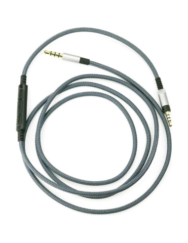 Cable de Auriculares ZEZEFUFU 1.2m con Control y Micrófono para Sennheiser
