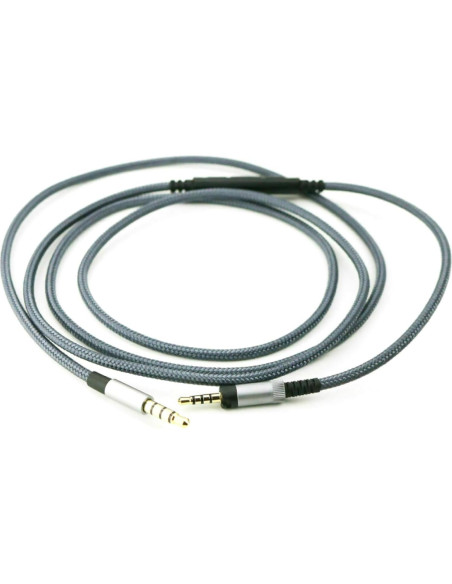 Cable de Auriculares ZEZEFUFU 1.2m con Control y Micrófono para Sennheiser
