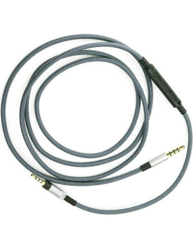 Cable de Auriculares ZEZEFUFU 1.2m con Control y Micrófono para Sennheiser