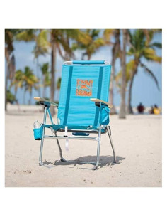 Silla de Playa Plegable Tommy Bahama Hi-Boy 7 Posiciones Azul