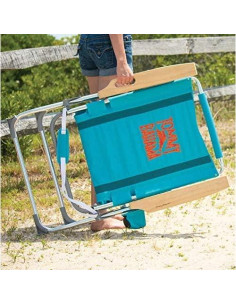 Silla de Playa Plegable Tommy Bahama Hi-Boy 7 Posiciones Azul 2