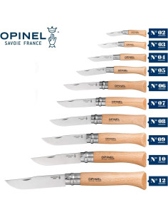 Cuchillo de bolsillo Opinel No. 07 INOX - Acero inoxidable 7.8 cm 2