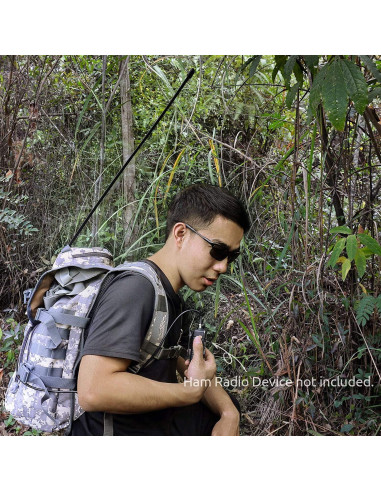 Antena de Radio Ham Plegable Bingfu 2-Pack VHF UHF 136-520MHz