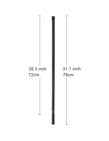 Antena de Radio Ham Plegable Bingfu 2-Pack VHF UHF 136-520MHz