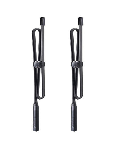 Antena de Radio Ham Plegable Bingfu 2-Pack VHF UHF 136-520MHz