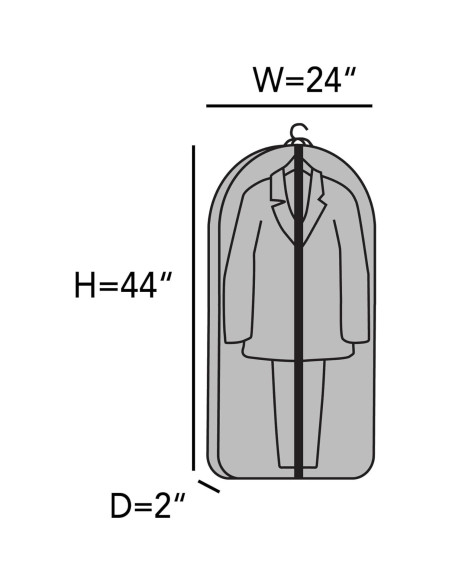 Conjunto de 6 bolsas de almacenamiento Covermates Deluxe 61x5x112cm