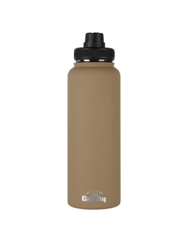 Botella de Agua Grizzly 1.13L Aislada Acero Inoxidable Arena