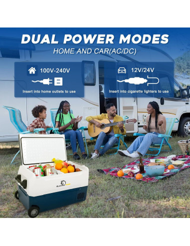 Refrigerador de Coche BLACKHORSE-RACING 37L Control APP WIFI