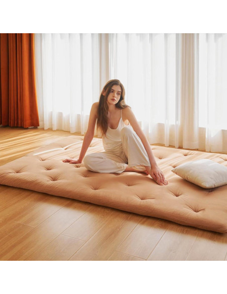 Colchón Futón Japonés ZonLi Individual 203x99 cm 100% Algodón