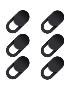 Pegatina Deslizante de Privacidad Genérico - 10 Unidades Negras 2