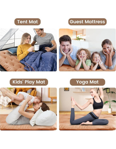 Colchón Futón Japonés ZonLi Individual 203x99 cm 100% Algodón