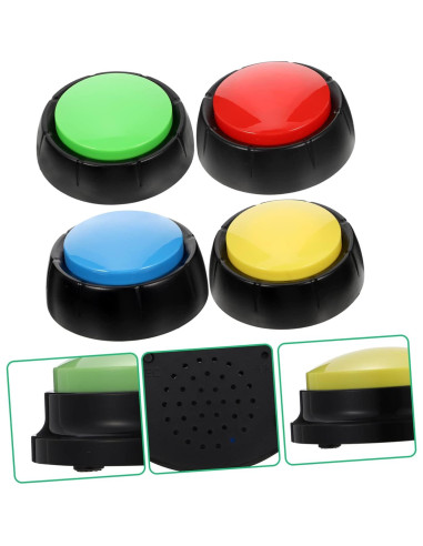 Botones Hablantes para Perros Milisten - Paquete de 4 Unidades