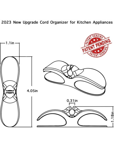 Organizador de Cables para Electrodomésticos AFunCrafter Negro