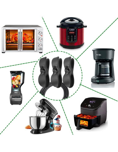 Organizador de Cables para Electrodomésticos AFunCrafter Negro