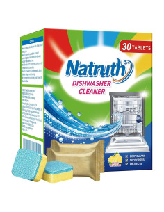 Limpiador y Desodorante para Lavavajillas NATRUTH - 30 Tabletas Aroma Limón