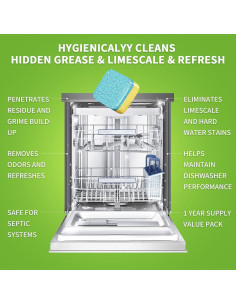 Limpiador y Desodorante para Lavavajillas NATRUTH - 30 Tabletas Aroma Limón 2