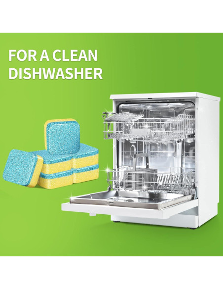 Limpiador y Desodorante para Lavavajillas NATRUTH - 30 Tabletas Aroma Limón