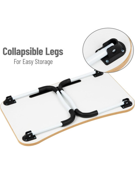 Mesa de Regazo Ajustable Mind Reader Beige 59x34.9 cm