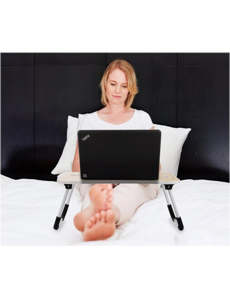 Mesa de Regazo Ajustable Mind Reader Beige 59x34.9 cm