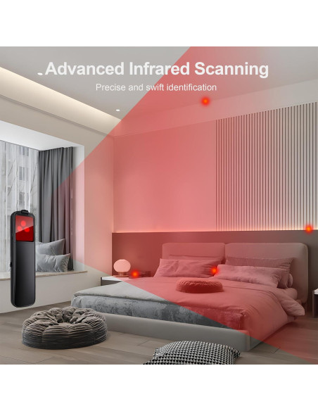 Detector de Cámaras Ocultas ZHENHAN S600 - Portátil, 10m, 30h