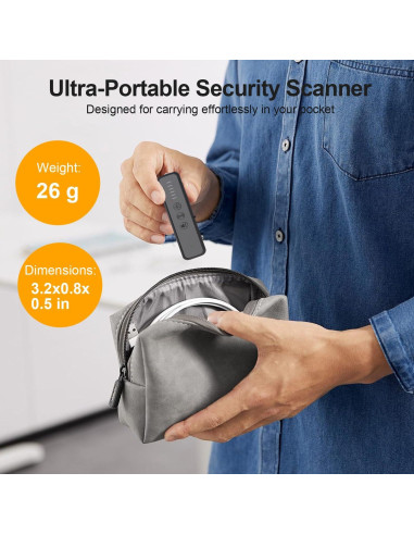 Detector de Cámaras Ocultas ZHENHAN S600 - Portátil, 10m, 30h