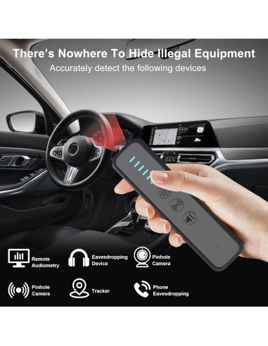 Detector de Cámaras Ocultas ZHENHAN S600 - Portátil, 10m, 30h