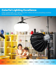 Godox LA150R Luz LED RGB 165W 57100Lux 1800K-10000K 2