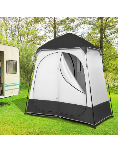Carpa de Ducha Doble VINGLI 2.29m Instantánea para Camping