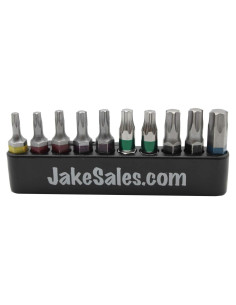Kit de Bits Torx Jake Sales T10 a T40 con Soporte