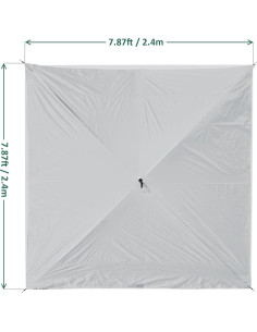 Paneles Laterales MCombo para Gazebo Plegable 4 Piezas 94.5" 2