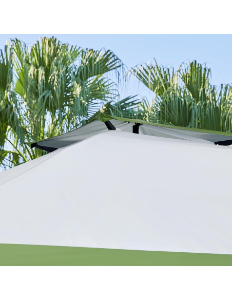Carpa Plegable Yaheetech 15.7 m Gris Claro/Verde Ajustable