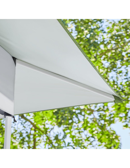 Carpa Plegable Yaheetech 15.7 m Gris Claro/Verde Ajustable