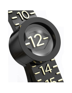 Medidor de Talla de Anillo Duxesuk con Lupa Reutilizable 1-17 2